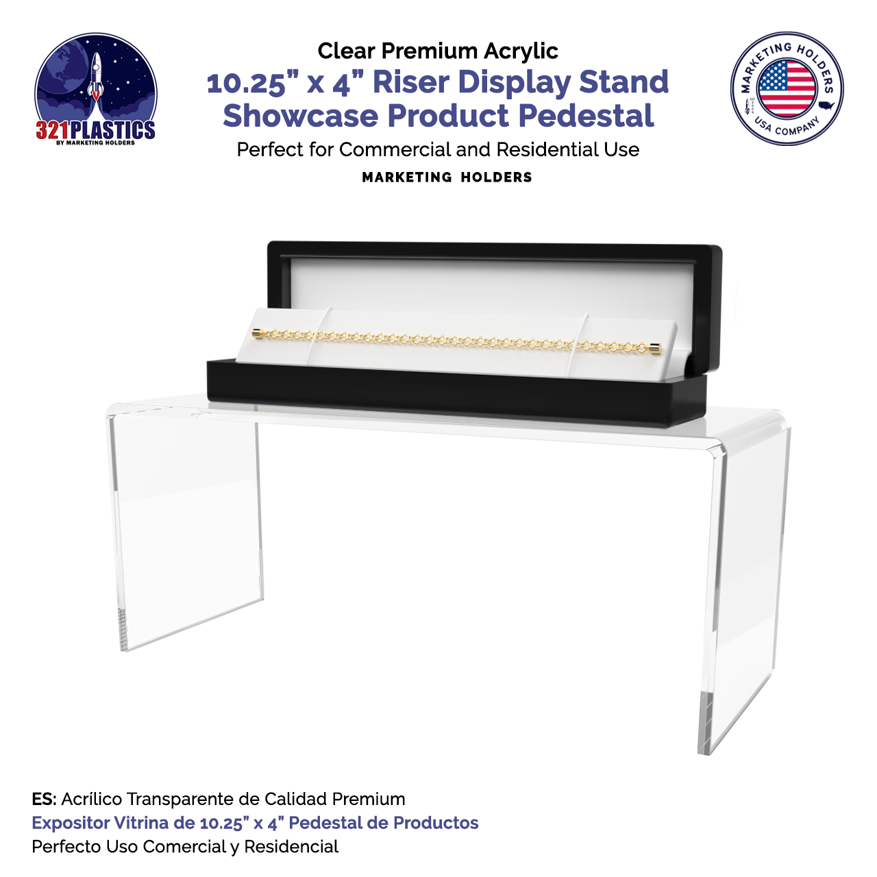 10" x 4" Riser Display Stand Retail Product Display Platform