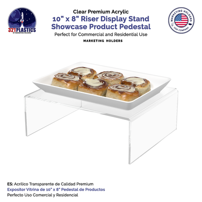 10" x 8" Riser Display Stand Retail Merchandise Platform