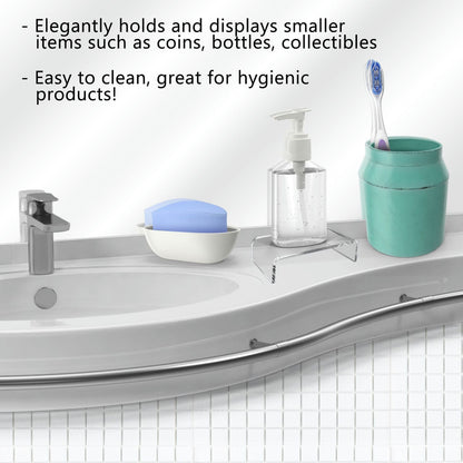 Clear Acrylic Display Riser 4" Square Retail Showcase Stand