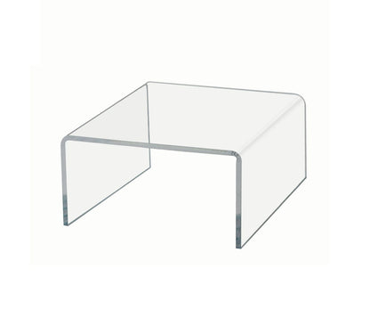 Clear Acrylic Display Riser 4" Square Retail Showcase Stand