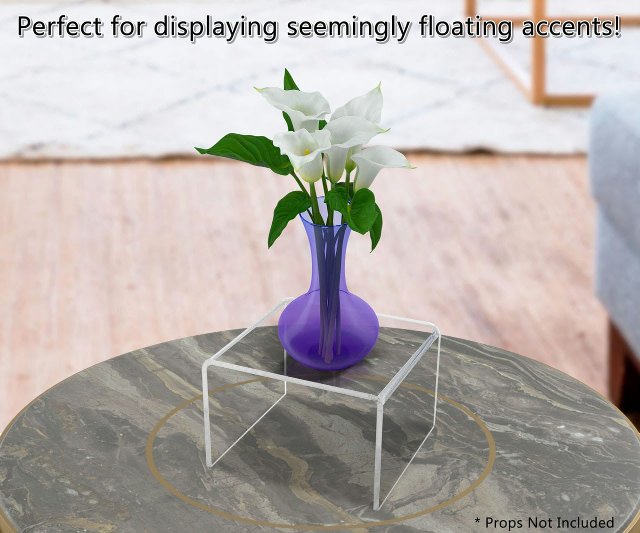 Acrylic Display Riser 6" x 4" Showcase Retail Stand