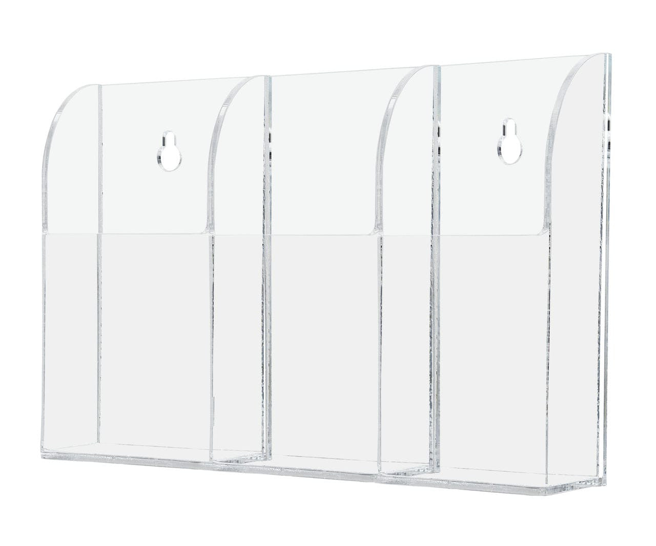 Remote Caddy 3 Pocket Wall Mount Entertainment Center Storage Bin