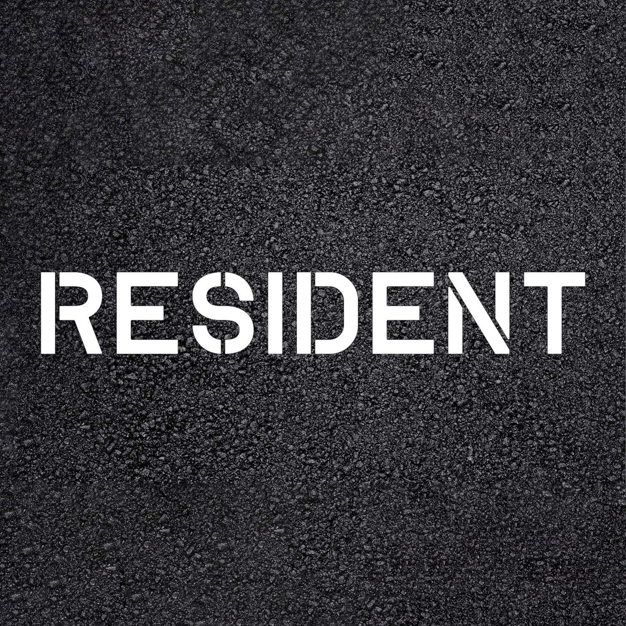 RESIDENT Stencil with 10" Letters for Parking Lots
