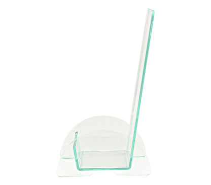 Side view green edge acrylic stand