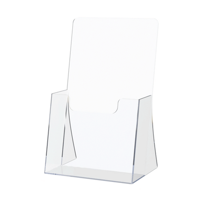 4.25"W Trifold Brochure Holder Freestanding Slant Back Display