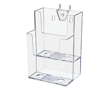 Pegboard 4"W Trifold Brochure Multi Pocket Rack