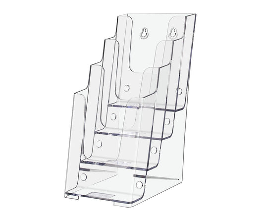 Four pocket Tiered Tri Fold Holder standard view