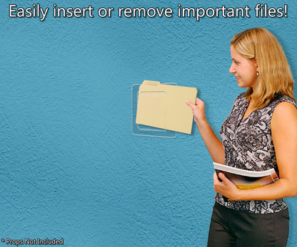 9.75"W Folder Holder File Form Wall Mount Organizer