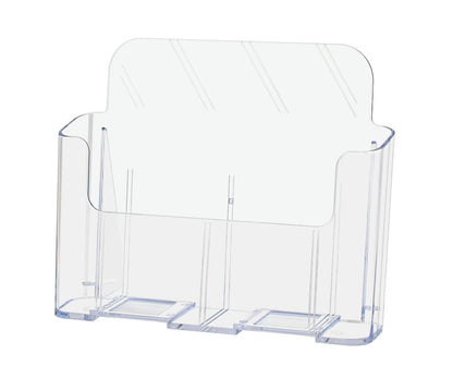 9"W Horizontal Bifold Brochure Leaflet Countertop Display Stand