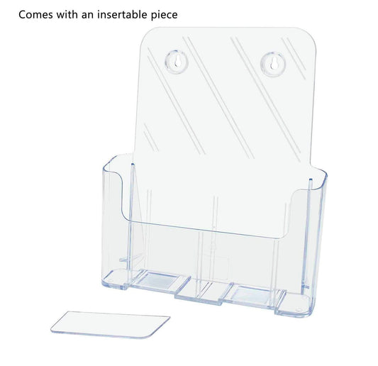 8.5"W Magazine Holder Organizer with Divider for Trifold Display