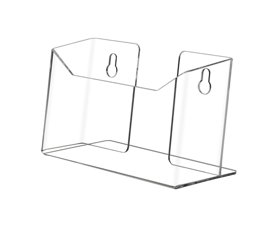 6"W Postcard Holder Booklet Organizer Wall Mount or Counter
