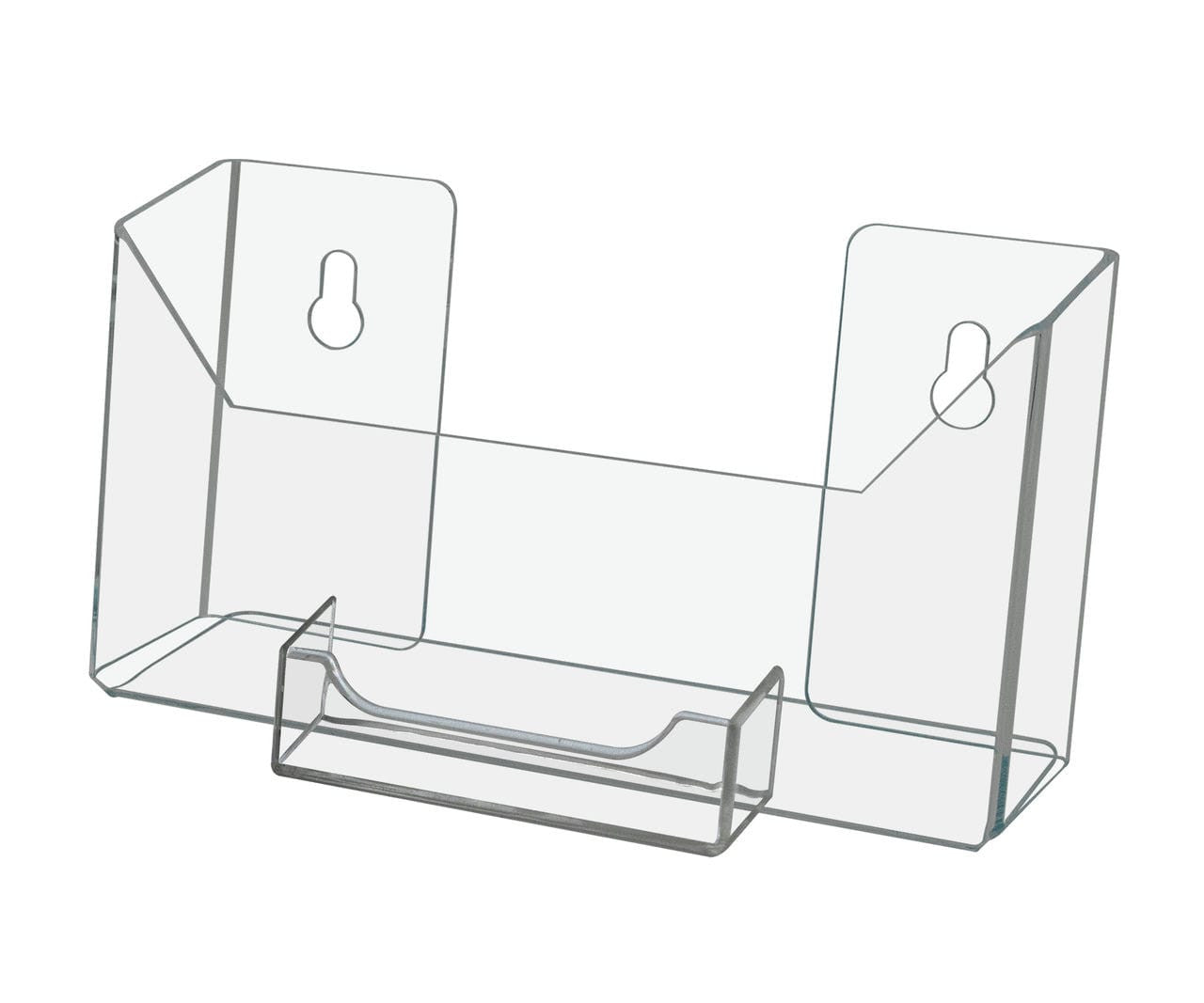 7.5"W Oversized Postcard Holder with Business Card Slot