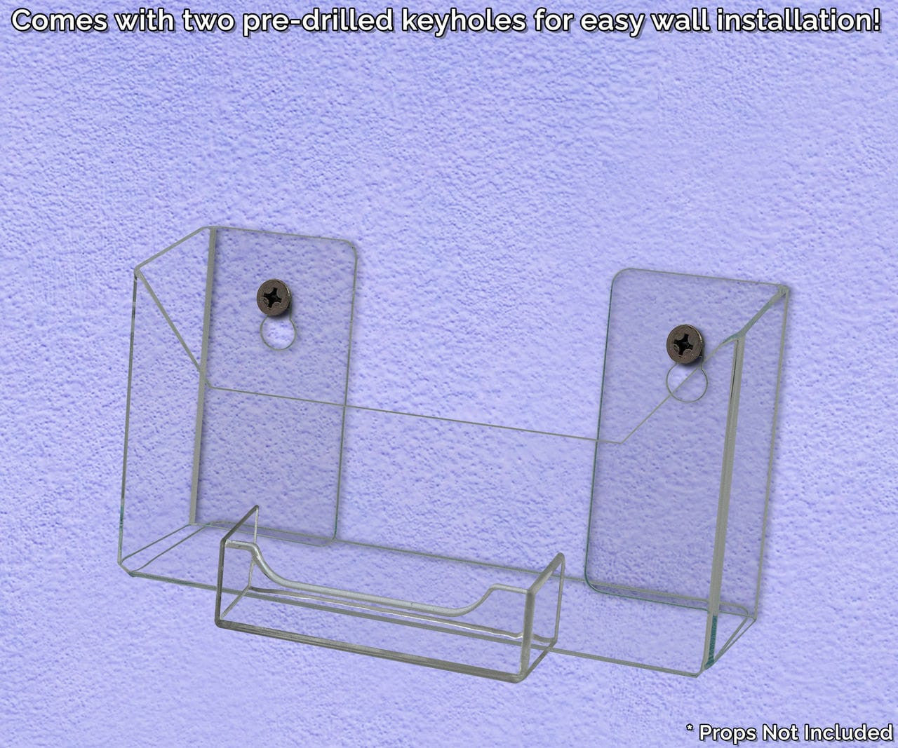 7.5"W Oversized Postcard Holder with Business Card Slot