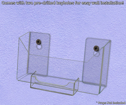 7.5"W Oversized Postcard Holder with Business Card Slot