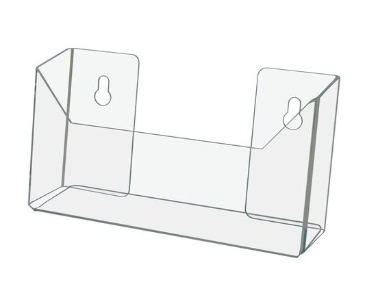 7.5"W Oversized Postcard Rack Open Back Brochure Display Holder
