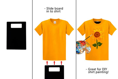 Shirt Folding Boards Acrylic Folding Tile for Laundry in Black for DIY shirt painting