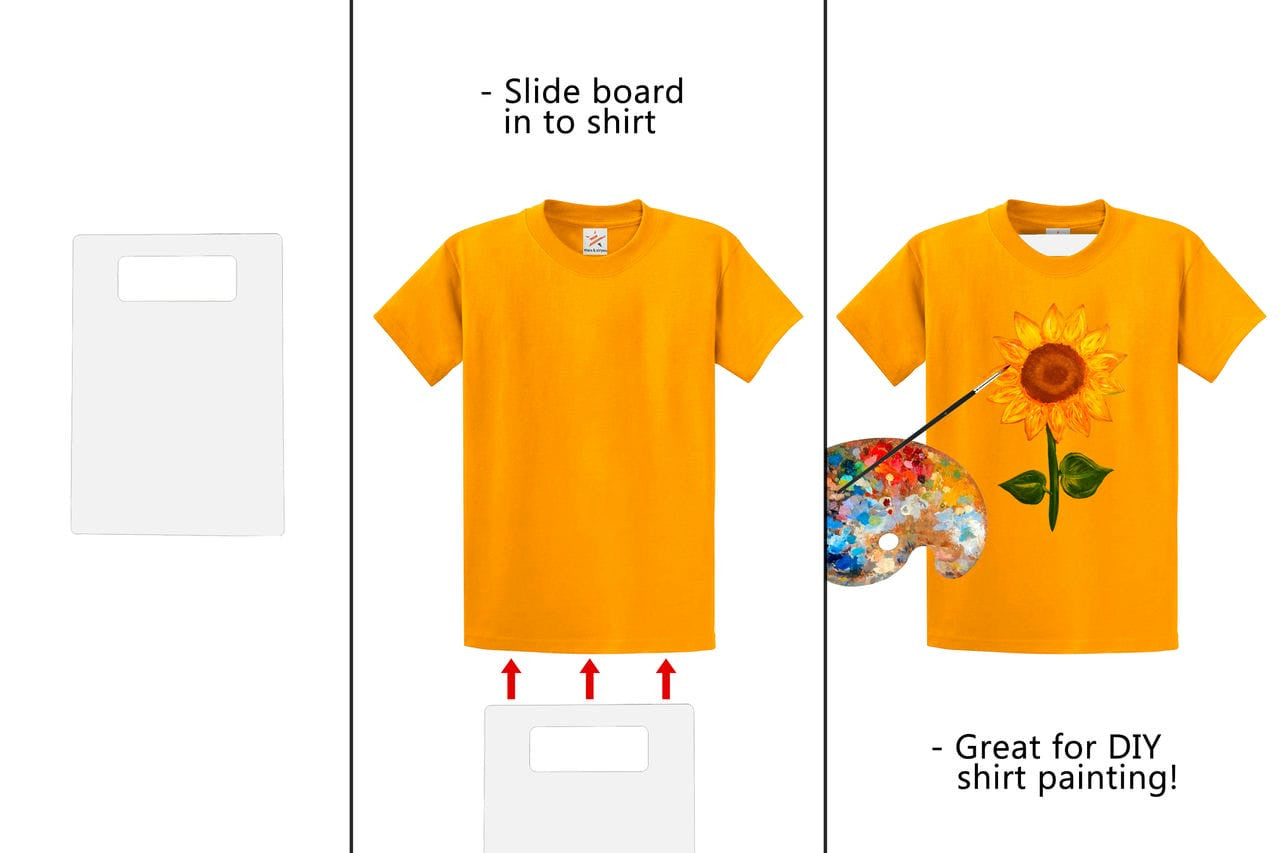 11.5"W x 23"H Shirt Folding Boards Acrylic Folding Tile Laundry