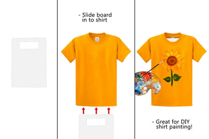 11.5"W x 23"H Shirt Folding Boards Acrylic Folding Tile Laundry