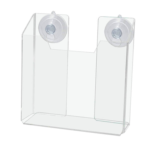 Suction Cup 5.5"W Bifold Brochure Holder Window Mount
