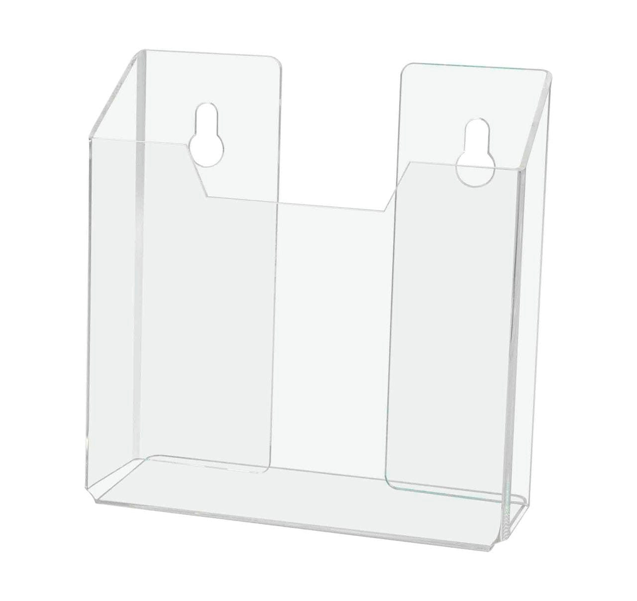 Bifold Brochure Holder Wall Mount Countertop Clear Acrylic