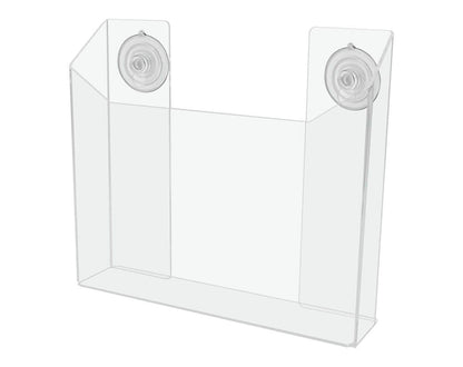 Suction Cup 8.5"W Flyer Holder Window Mount Organizer
