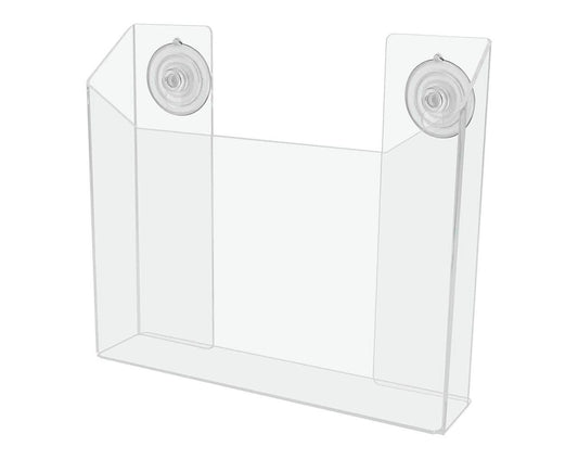 Suction Cup 8.5"W Flyer Holder Window Mount Organizer