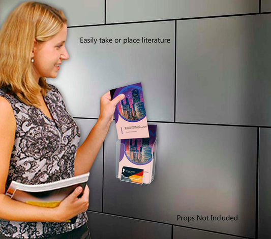 Magnetic 6"W Booklet Organizer Metal Mount Display