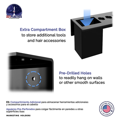 Scissor and Tool Holder Organizer with Hanging Hardware