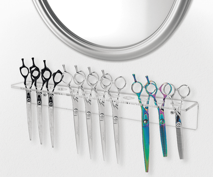Scissor Shear Grooming Display Rack Wall Mount with 12 Holes