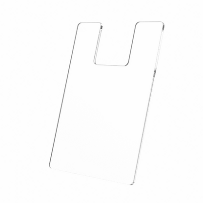 5"W x 7"H Brochure Shield Clear Stops Literature From Folding