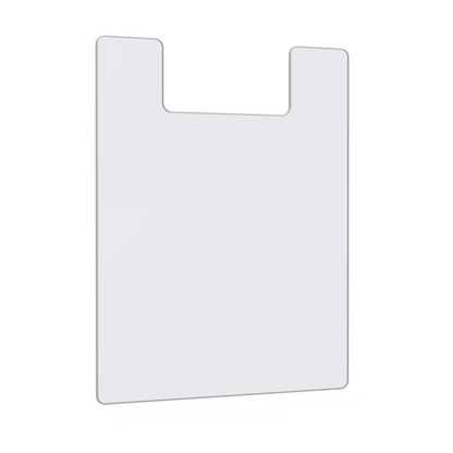 8"W x 9"H Clear Literature Shield Stops Handouts From Folding
