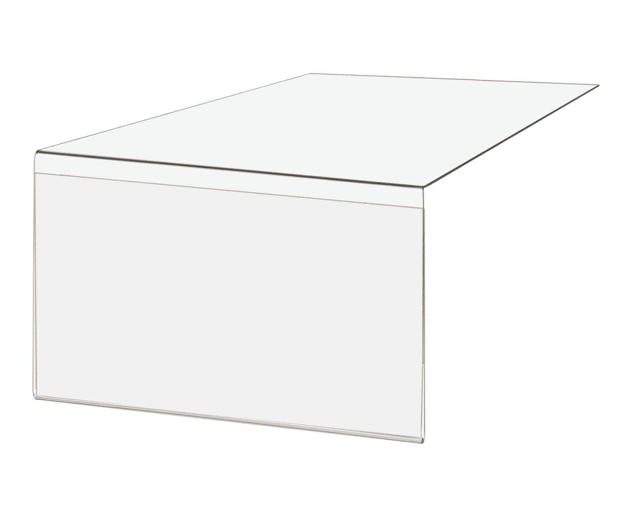 4"W x 2"H Retail Shelf Sign Holder Price Product Clearance Tag