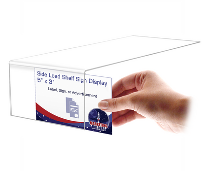 Transparent Shelf Label Display Holder