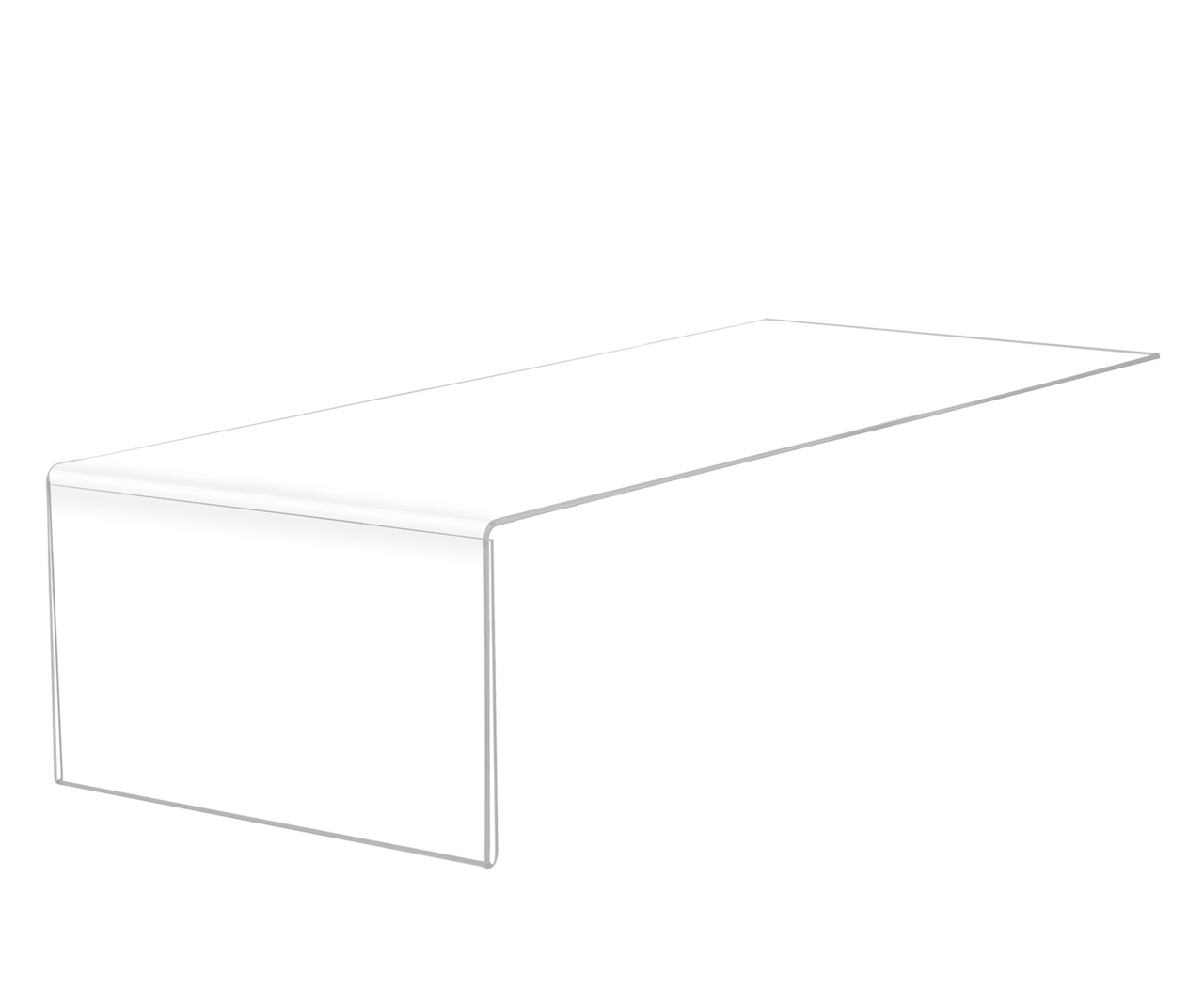 5"W x 3"H Product Info Sign Holder Library Shelf Label Display