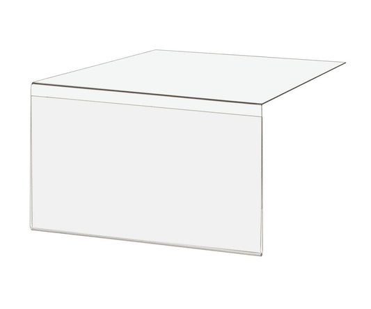 6"W x 3.75"H Grocery Store Shelf Label Display Price Tag Sign Holder