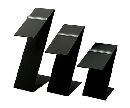 Shoe Footwear Display Z Stands with Heel Stop with 3 Pieces