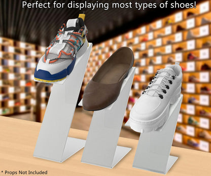 Shoe Footwear Display Z Stands with Heel Stop with 3 Pieces