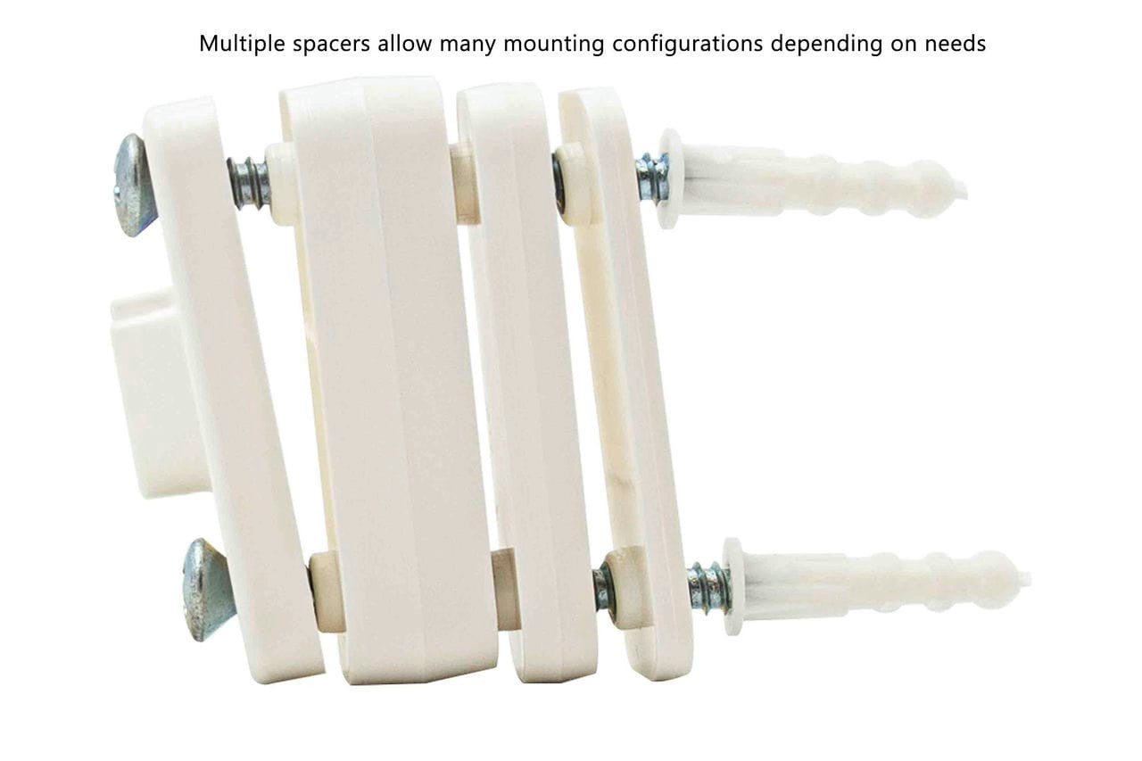 Shower Rod Holder Wall Mounted Bathroom Designed for Tile Showers