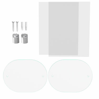 10" x  8" Wall Sign Holder Euro Style With Stainless Standoffs