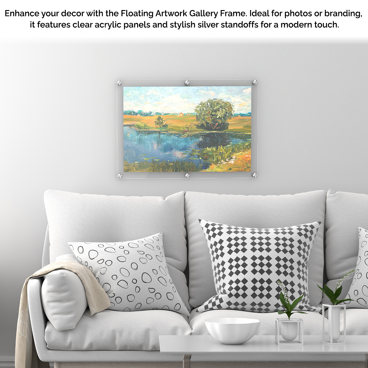 24" x 36" Wall Sign Holder Floating Graphic Poster Display