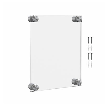 5" x 7" Wall Sign Holder Floating Graphic Image Display