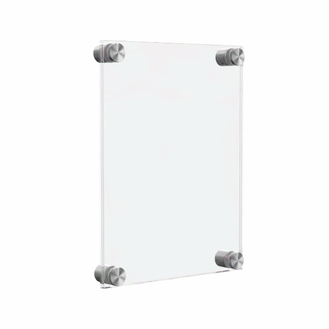 8.5" x 5.5" Wall Sign Holder Floating Graphic Image Display