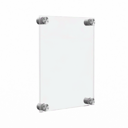 8.5" x 5.5" Wall Sign Holder Floating Graphic Image Display