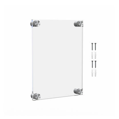 8.5" x 5.5" Wall Sign Holder Floating Graphic Image Display