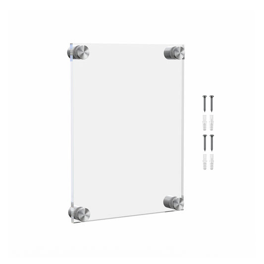 8.5" x 5.5" Wall Sign Holder Floating Graphic Image Display