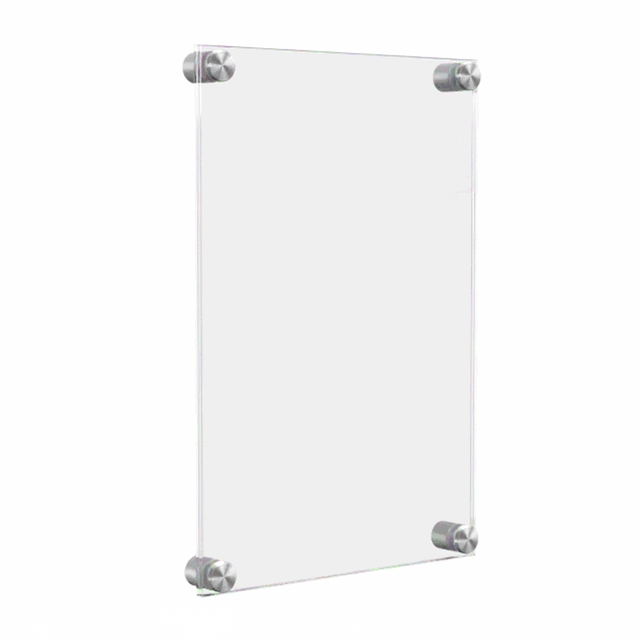 8.5" x 14" Wall Sign Holder Floating Graphic Image Display