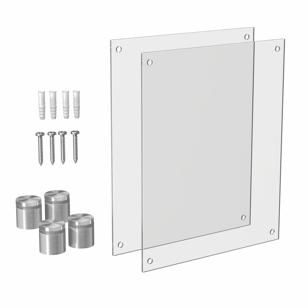 5" x 7" Wall Sign Holder Floating Graphic Image Display