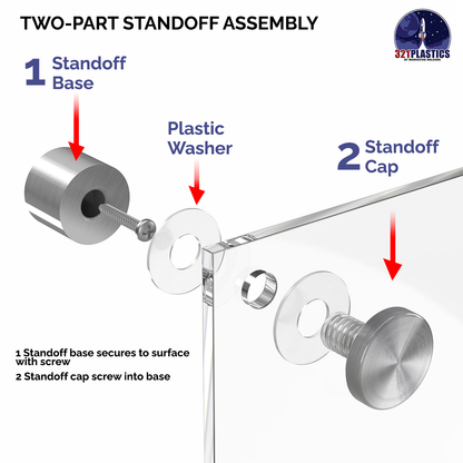 12" x 12" Wall Sign Holder Floating Graphic Image Display