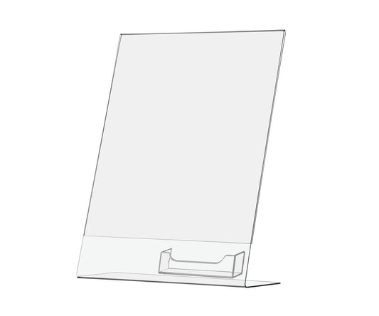 11"W x 14"H Vertical Graphic Image Sign Holder with Card Pocket
