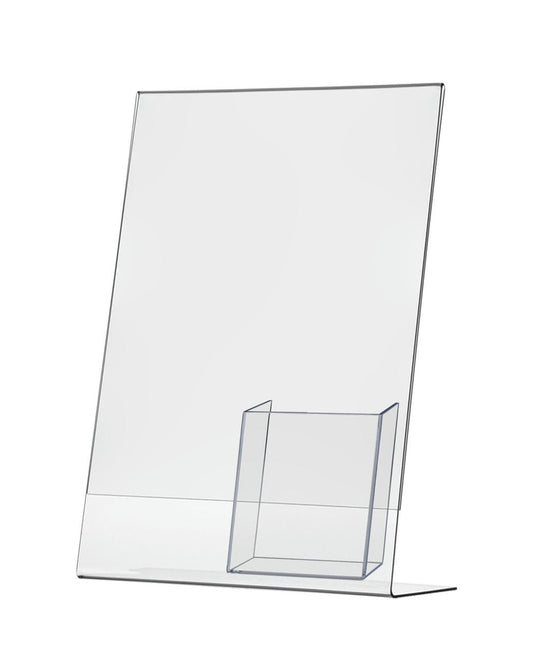 Empty Side Load Ad Frame with TriFold Pocket